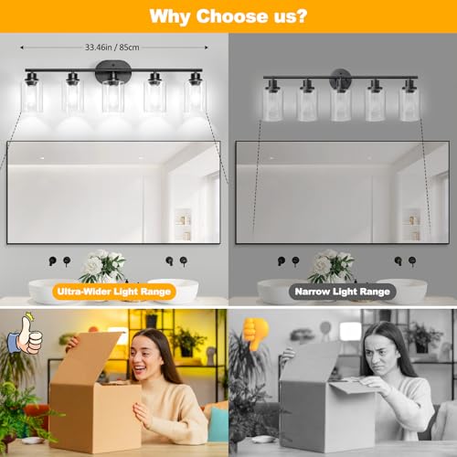5 Light Bathroom Light Fixtures