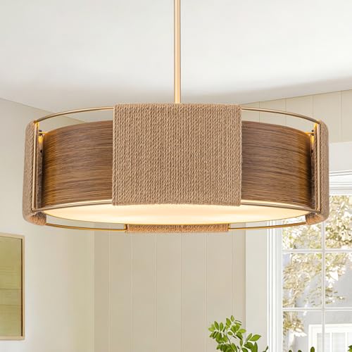 Modern Rattan Chandelier