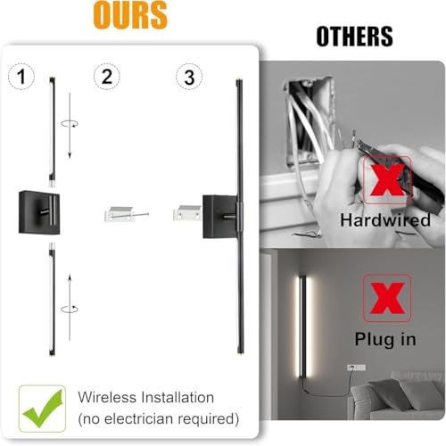 Battery Operated Wall Sconces Set of 2 (20 Count)