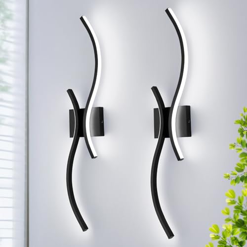 Modern LED Wall Sconce Set of Two