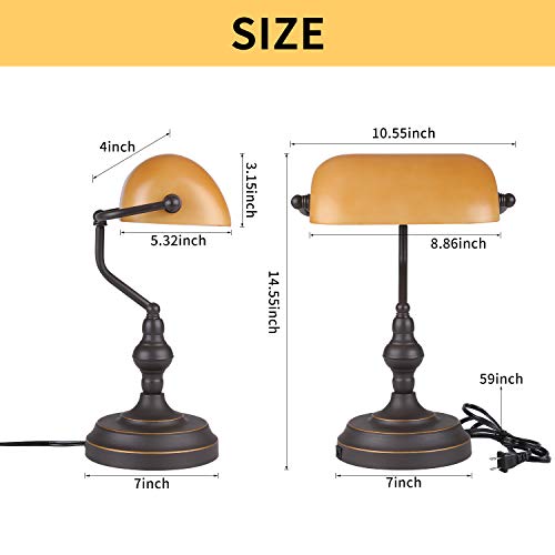 Banker Desk Lamp Touch Control