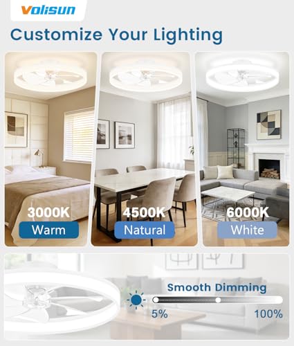 Low Profile Ceiling Fans with Lights and Remote