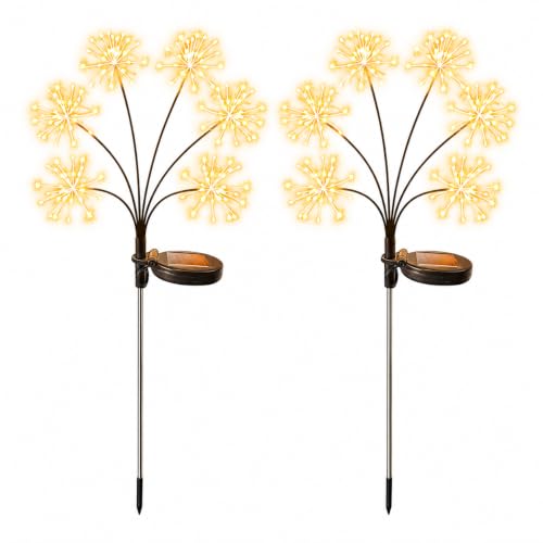 Solar Garden Lights Outdoor Waterproof 2 Pack