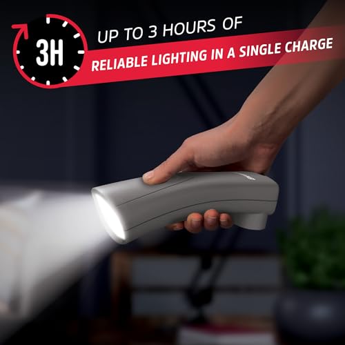 Auto On LED Flashlights Rechargeable (3 Count)