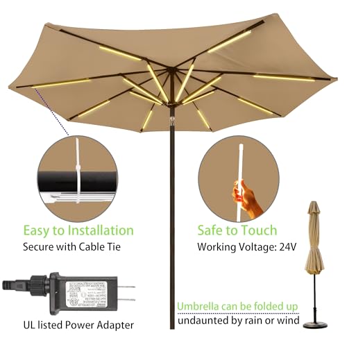 Outdoor Patio Umbrella Lights