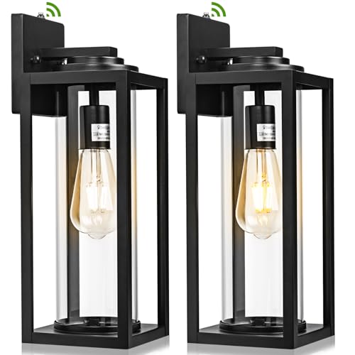 Large Dusk to Dawn Outdoor Wall Lights (2 Count)