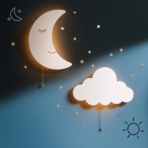 Cloud & Moon Lights (2 Count)