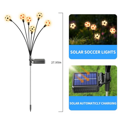 Solar Lights Outdoor Waterproof 8 Pack (6 Count)