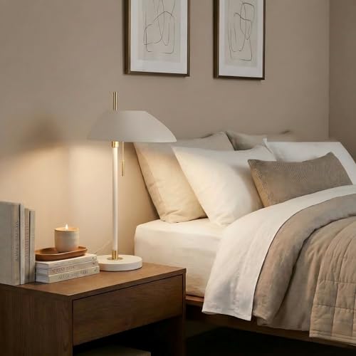 Modern Vintage White Table Lamp