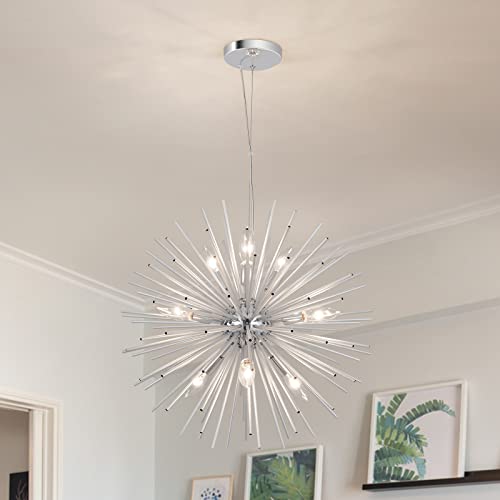 Modern Chrome Sputnik Chandeliers