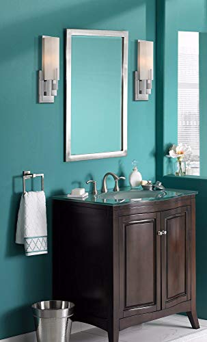 Midtown 15" High White Glass Chrome Modern Wall Mount Sconce Light Fixture