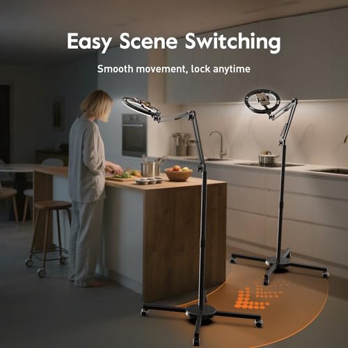 Ring Light Tripod for iPhone Overhead Camera Mount