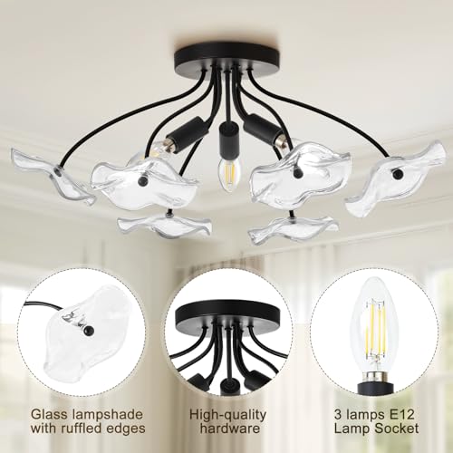 Semi Flush Mount Ceiling Light Fixture