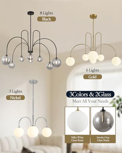 Black Sputnik Chandelier