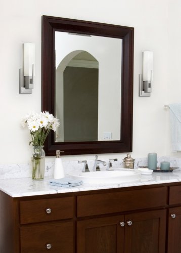 Midtown 15" Nickel and White Glass Modern Wall Sconce Light Fixture