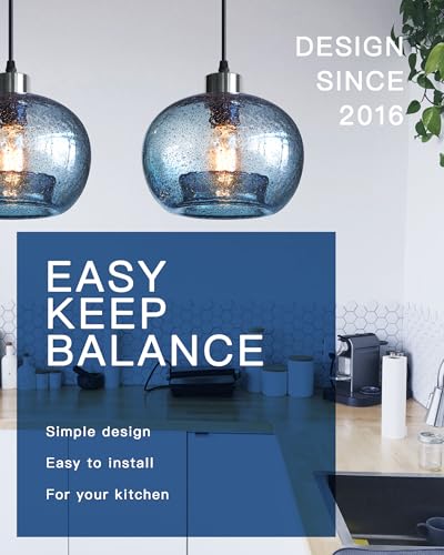 Glass Pendant Lights Kitchen Island (2 Count)