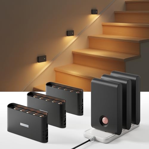 6 Pack Motion Sensor Night Lights with Charging Station (6 Count)