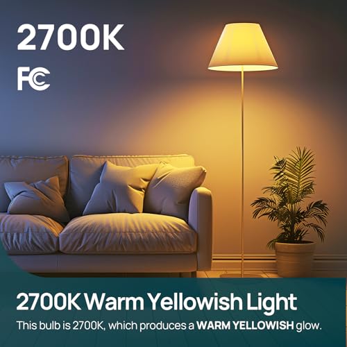 A19 LED Light Bulbs Dimmable (12 Count)