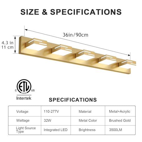 LED Modern Bathroom Vanity Light Fixtures
