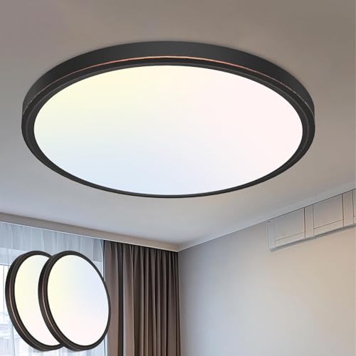16Inch Flush Mount LED Ceiling Light Fixture (2 Count)