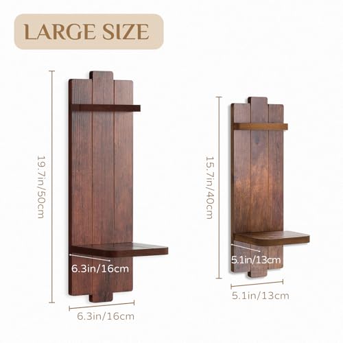 Large Wall Candle Sconces Set of 2 (2 Count)