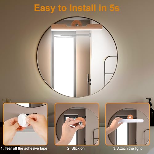 Rechargeable Vanity Light for Mirror