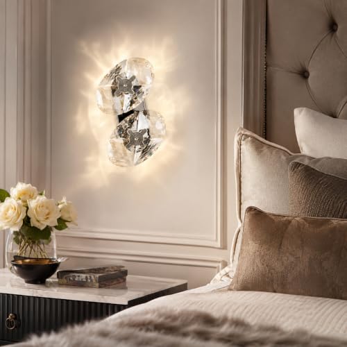 Crystal Chrome Wall Sconces
