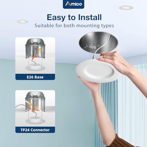 24 Pack 5 6 inch LED Recessed Lighting (24 Count)
