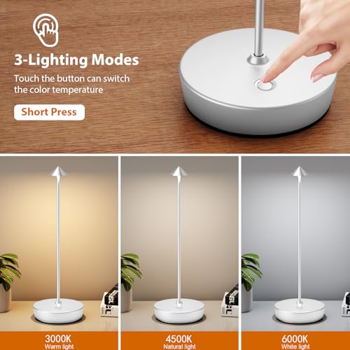 2Pack Rechargeable Cordless Table Lamp (2 Count)