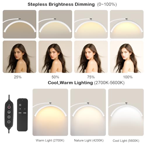 Half Moon Lash Light with Tool Tray for Eyelash Extensions