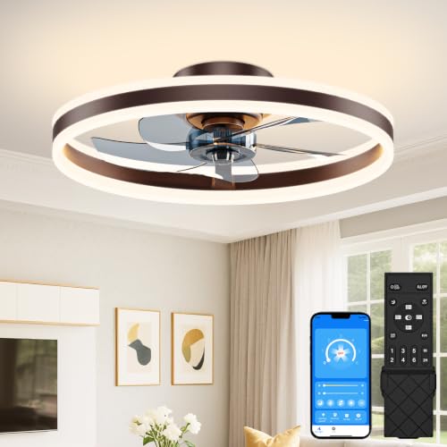 Low Profile Ceiling Fans with Lights and Remote