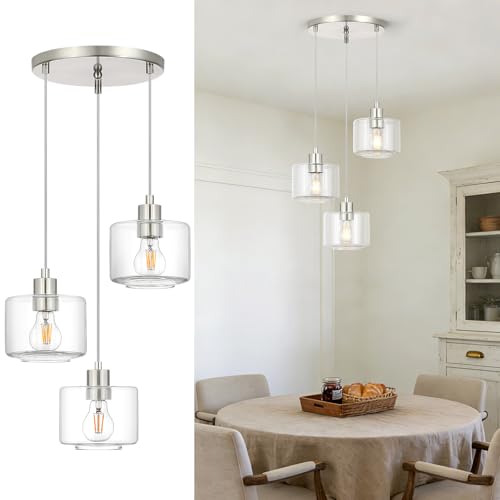 Brushed Nickel Dining Room Chandelier Light Fixture