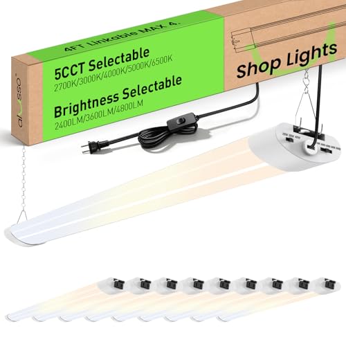 LED Shop Lights 4FT for Garage (10 Count)