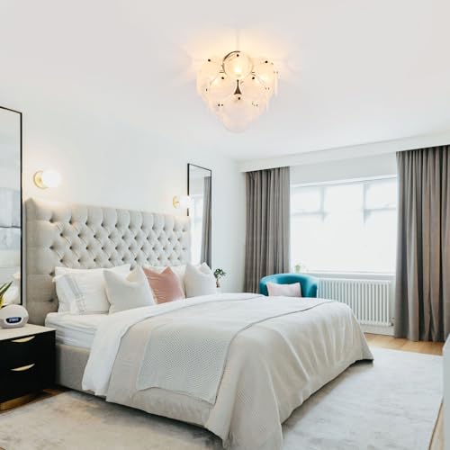 Modern Flush Mount Glass Ceiling Light