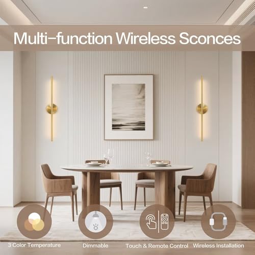Rechargeable Wall Sconce Set of Two (2 Count)