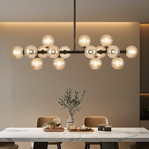 Glass Globe Sputnik Chandelier