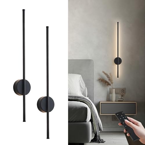 Battery Operated Modern Wall Sconce Set of Two (2 Count)