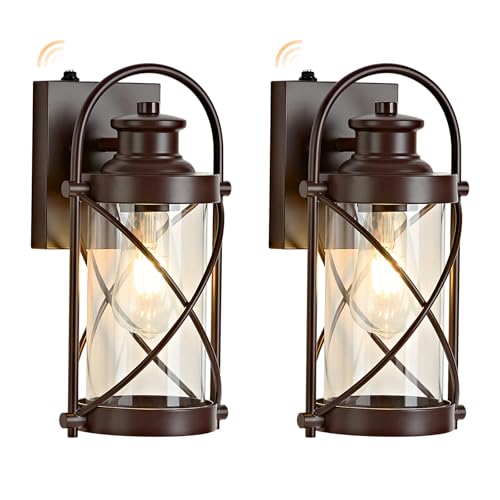 Dusk to Dawn Outdoor Wall Lights Fixtures (2 Count)