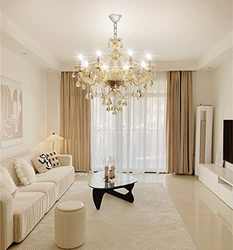 Modern Elegant K9 Crystal Chandelier 8 Lights