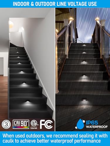 12 Pack 5CCT 120V LED Step Lights (12 Count)