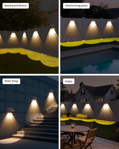 Brighter Solar Fence Lights (12 Count)