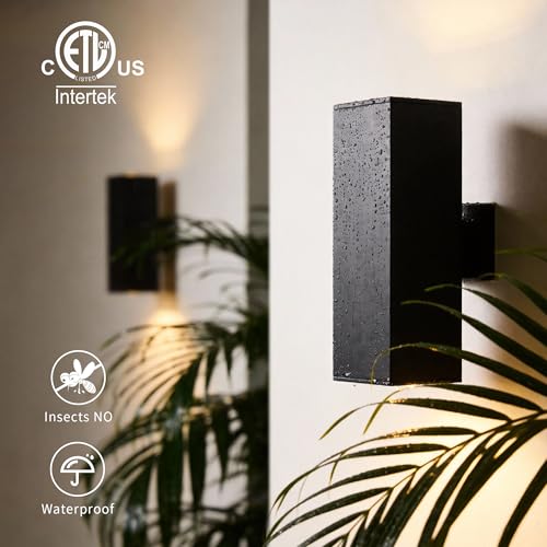 18" Modern Outdoor Porch Light in 2 Lights (2 Count)