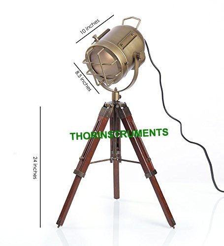Vintage Industrial Tripod Table Lamp