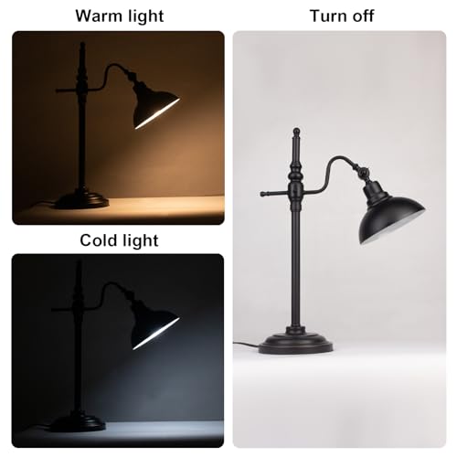 Black Farmhouse Desk Lamp