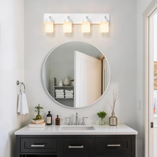 Bathroom Light Fixture White
