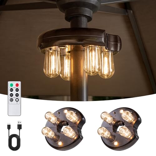 Patio Umbrella Light with Remote Control (2 Count)