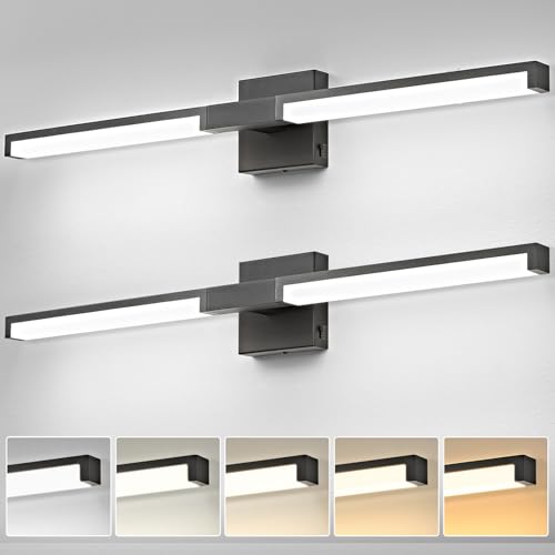 Modern Bathroom Light Fixtures Over Mirror