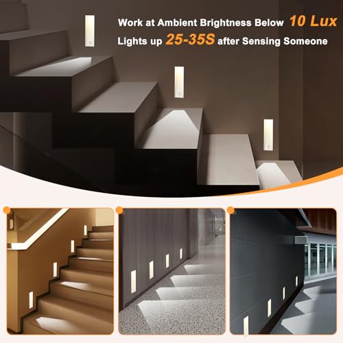 3W 3000K Recessed Motion Sensor Step Light