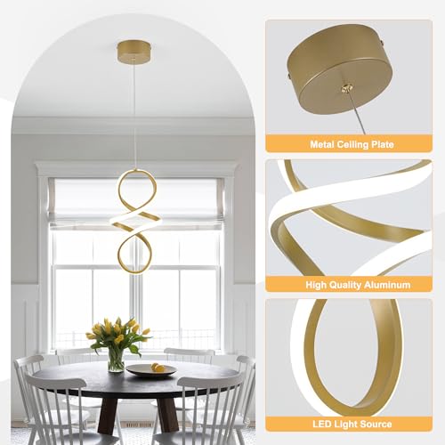Spiral Kitchen Pendant Lighting
