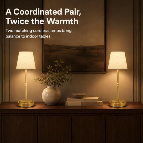 Cordless Table Lamps 2 Pack (2 Count)